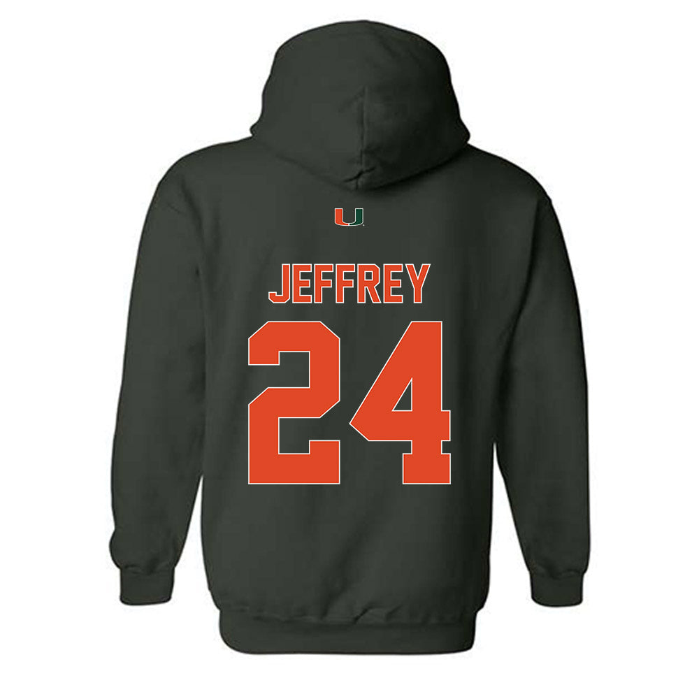 Miami - NCAA Baseball : Donavan Jeffrey - Classic Shersey Hooded Sweatshirt-1