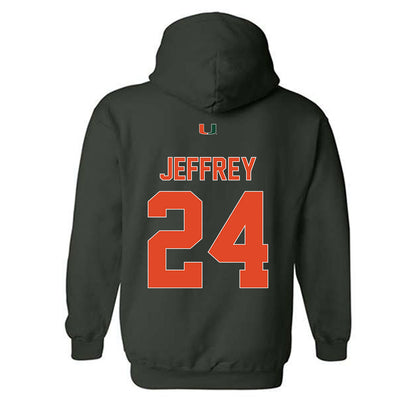 Miami - NCAA Baseball : Donavan Jeffrey - Classic Shersey Hooded Sweatshirt-1