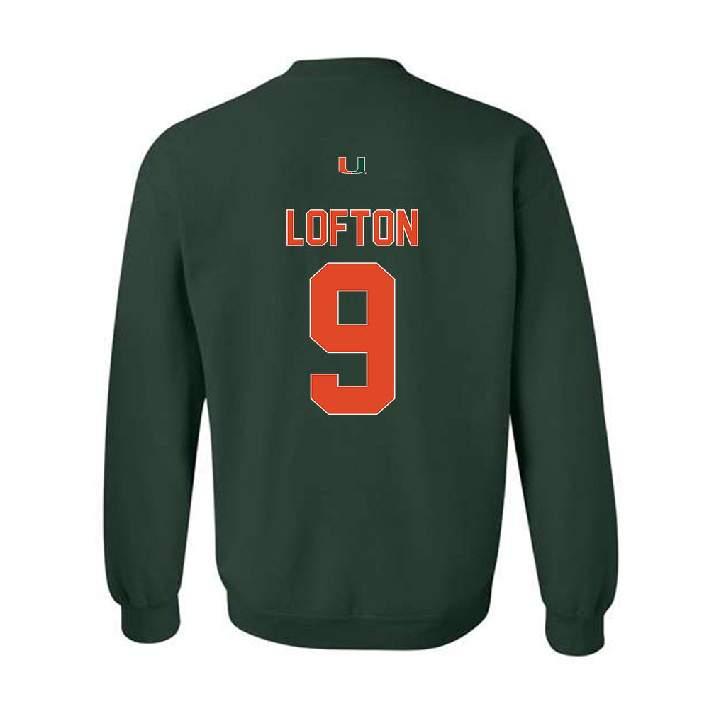 Miami - NCAA Football : Elija Lofton - Classic Shersey Crewneck Sweatshirt-1