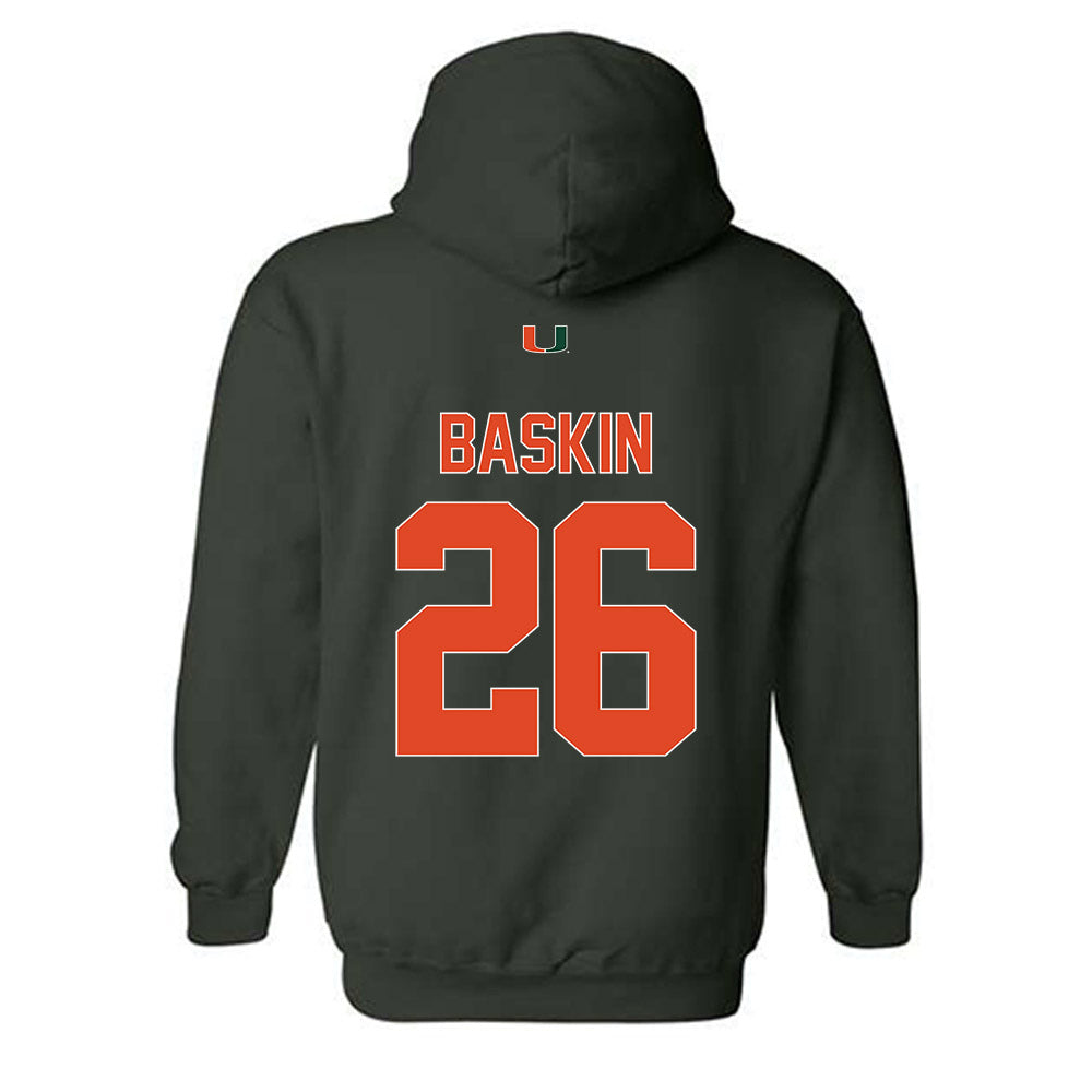 Miami - NCAA Women's Volleyball : Simone Baskin - Classic Shersey Hooded Sweatshirt-1