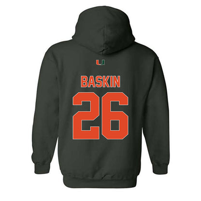 Miami - NCAA Women's Volleyball : Simone Baskin - Classic Shersey Hooded Sweatshirt-1