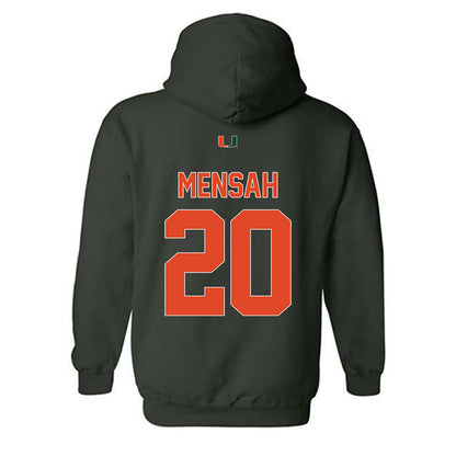 Miami - NCAA Women's Soccer : Grace Mensah - Classic Shersey Hooded Sweatshirt-1