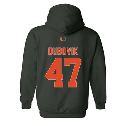 Miami - NCAA Baseball : Dylan Dubovik - Classic Shersey Hooded Sweatshirt-1