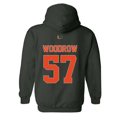 Miami - NCAA Football : Rhys Woodrow - Classic Shersey Hooded Sweatshirt-1
