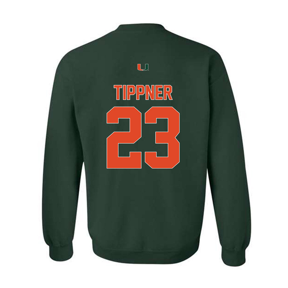 Miami - NCAA Women's Basketball : Meredith Tippner - Classic Shersey Crewneck Sweatshirt-1