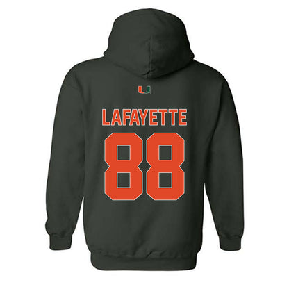 Miami - NCAA Football : DeAnthony Lafayette - Classic Shersey Hooded Sweatshirt-1