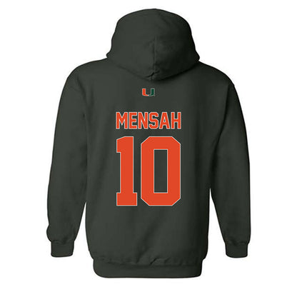 Miami - NCAA Football : Darian Mensah - Classic Shersey Hooded Sweatshirt-1
