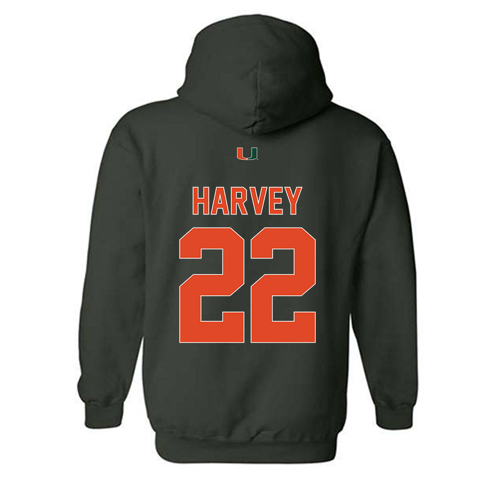 Miami - NCAA Women's Volleyball : Asia Harvey - Classic Shersey Hooded Sweatshirt-1