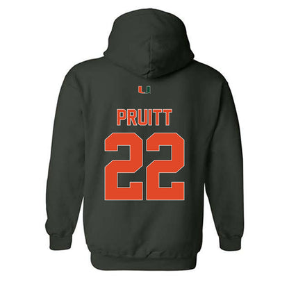Miami - NCAA Football : Cam Pruitt - Classic Shersey Hooded Sweatshirt-1