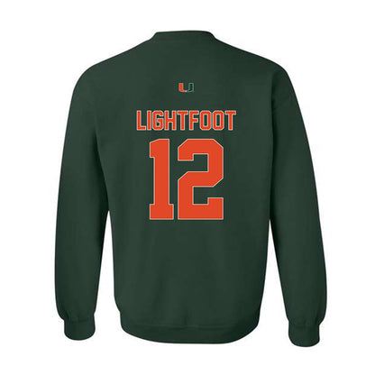 Miami - NCAA Football : Marquise Lightfoot - Classic Shersey Crewneck Sweatshirt-1