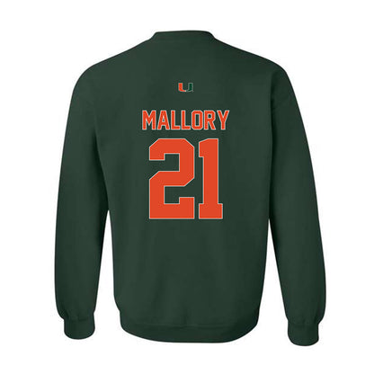 Miami - NCAA Football : Javian Mallory - Classic Shersey Crewneck Sweatshirt-1