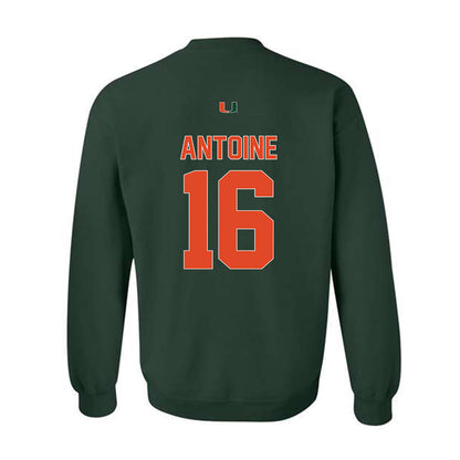 Miami - NCAA Football : Jaboree Antoine - Classic Shersey Crewneck Sweatshirt-1