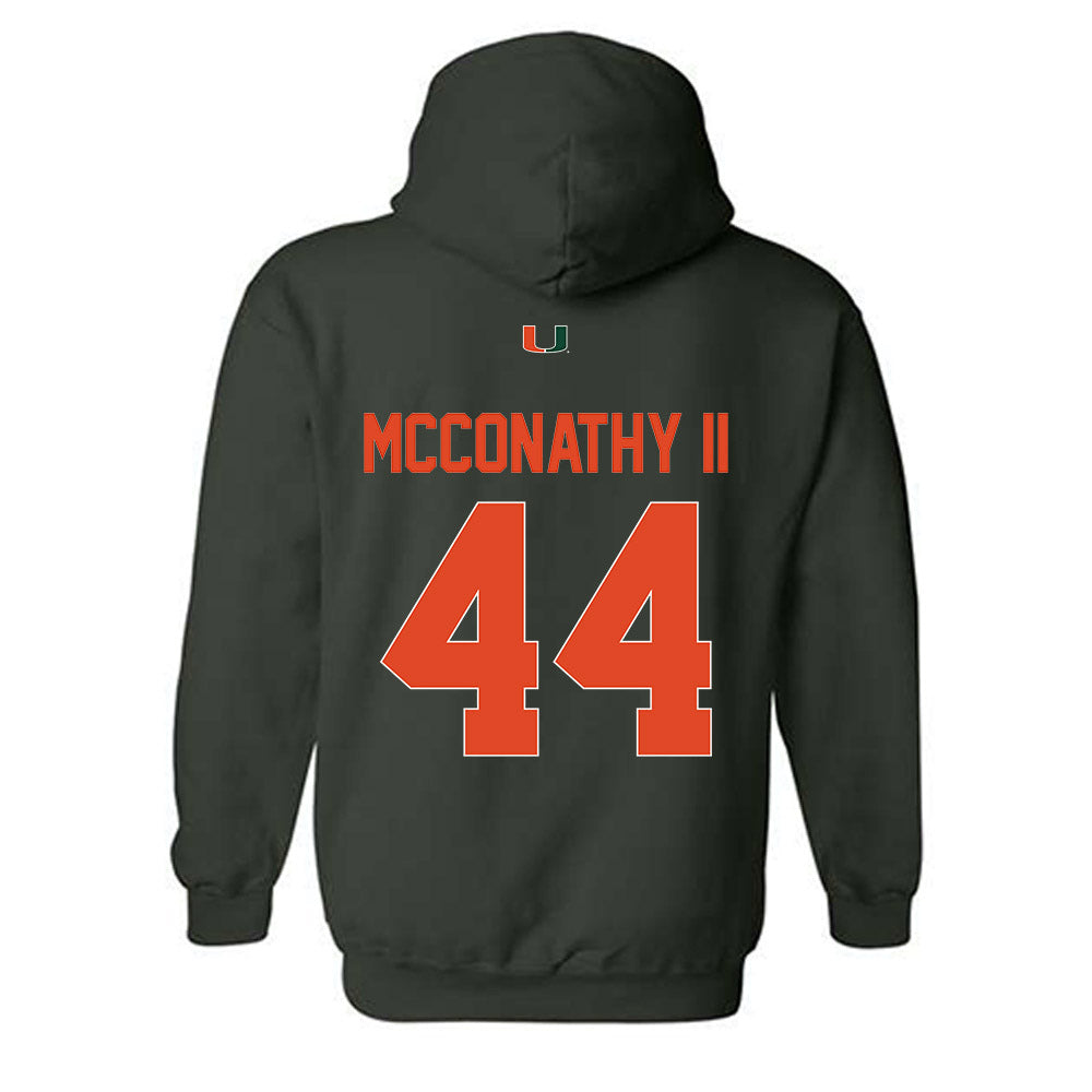 Miami - NCAA Football : Cole McConathy II - Classic Shersey Hooded Sweatshirt-1