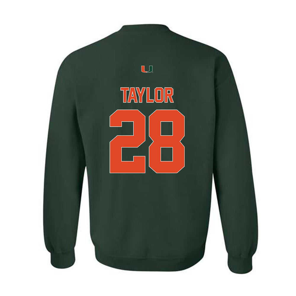 Miami - NCAA Football : Isaiah Taylor - Classic Shersey Crewneck Sweatshirt-1