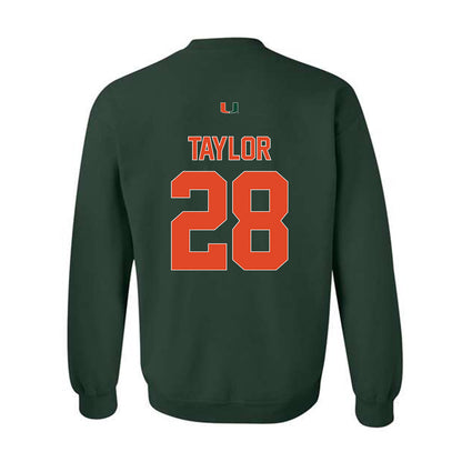 Miami - NCAA Football : Isaiah Taylor - Classic Shersey Crewneck Sweatshirt-1