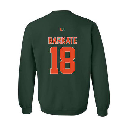 Miami - NCAA Football : Cooper Barkate - Classic Shersey Crewneck Sweatshirt-1