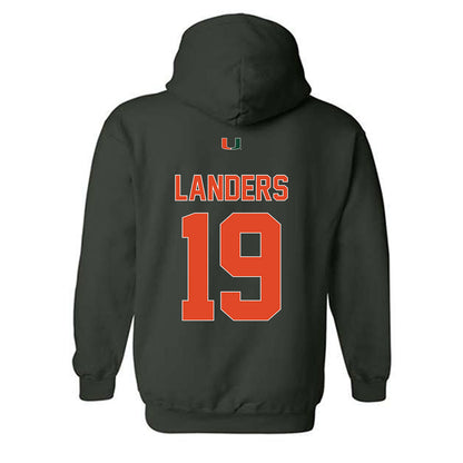Miami - NCAA Women's Soccer : Maddie Landers - Classic Shersey Hooded Sweatshirt-1