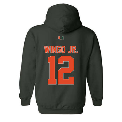 Miami - NCAA Football : Somourian Wingo Jr. - Classic Shersey Hooded Sweatshirt-1