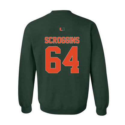 Miami - NCAA Football : Ralph Scroggins - Classic Shersey Crewneck Sweatshirt-1