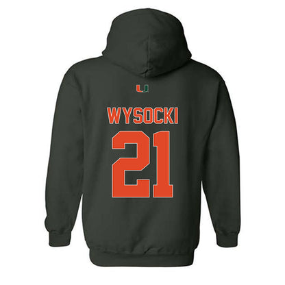 Miami - NCAA Women's Soccer : Carlie Wysocki - Classic Shersey Hooded Sweatshirt-1