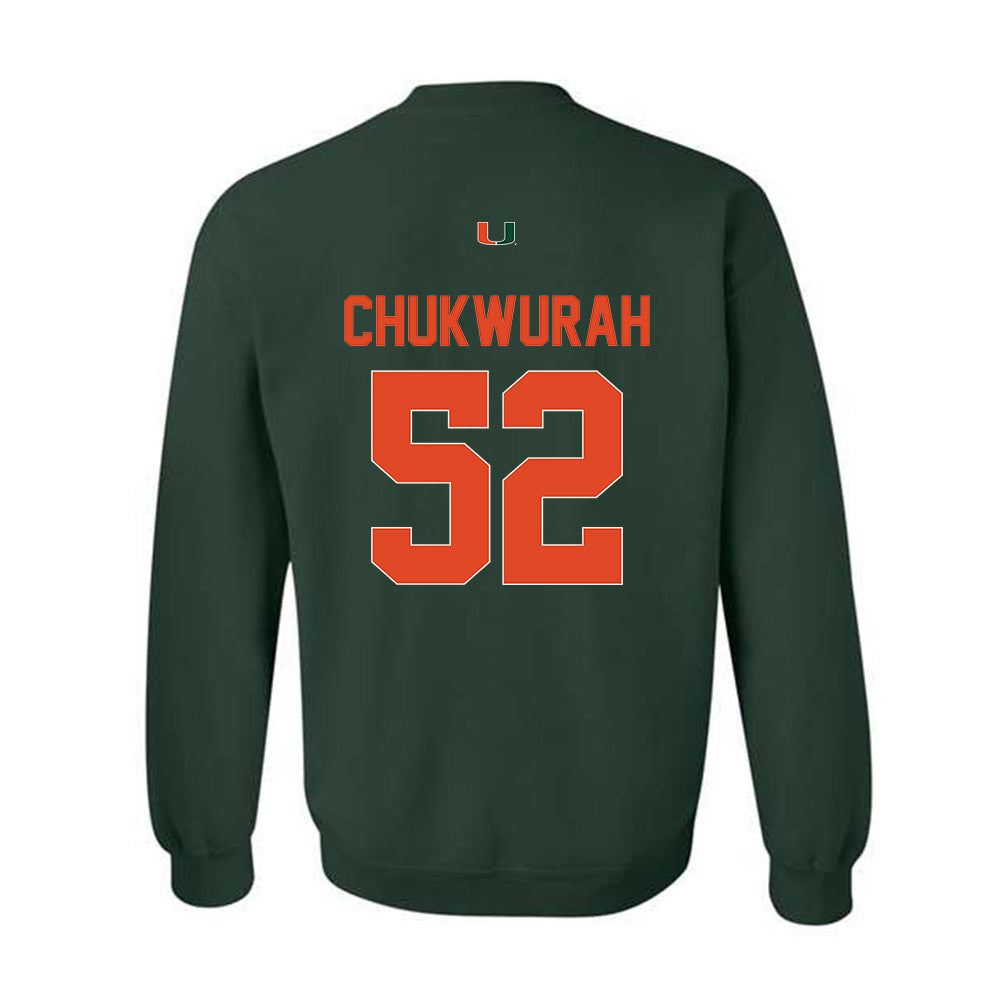 Miami - NCAA Football : Isaac Chukwurah - Classic Shersey Crewneck Sweatshirt-1