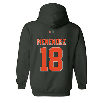 Miami - NCAA Baseball : Frank Menendez - Classic Shersey Hooded Sweatshirt-1
