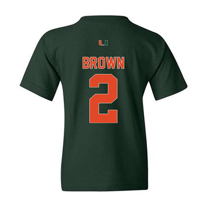 Miami - NCAA Football : Damari Brown - Classic Shersey Youth T-Shirt-1