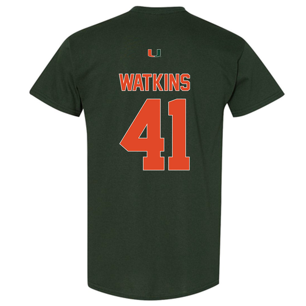 Miami - NCAA Baseball : Jailen Watkins - Classic Shersey T-Shirt-1