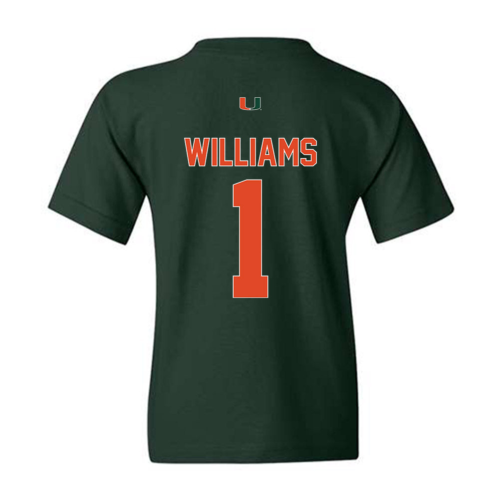 Miami - NCAA Women's Basketball : Cameron Williams - Classic Shersey Youth T-Shirt-1