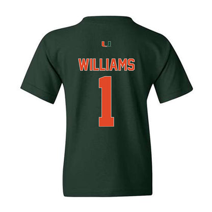 Miami - NCAA Women's Basketball : Cameron Williams - Classic Shersey Youth T-Shirt-1