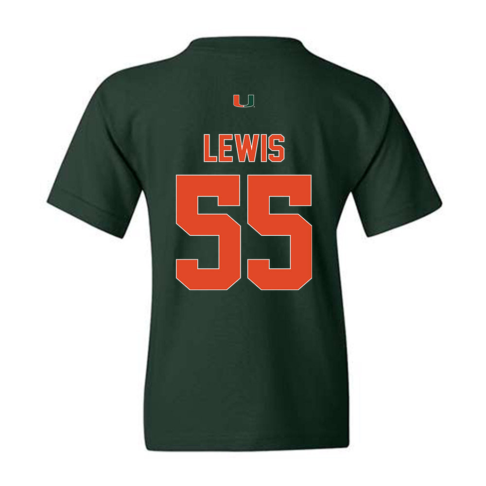 Miami - NCAA Men's Basketball : Acaden Lewis - Classic Shersey Youth T-Shirt-1