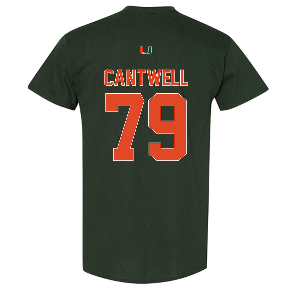 Miami - NCAA Football : Jackson Cantwell - Classic Shersey T-Shirt-1