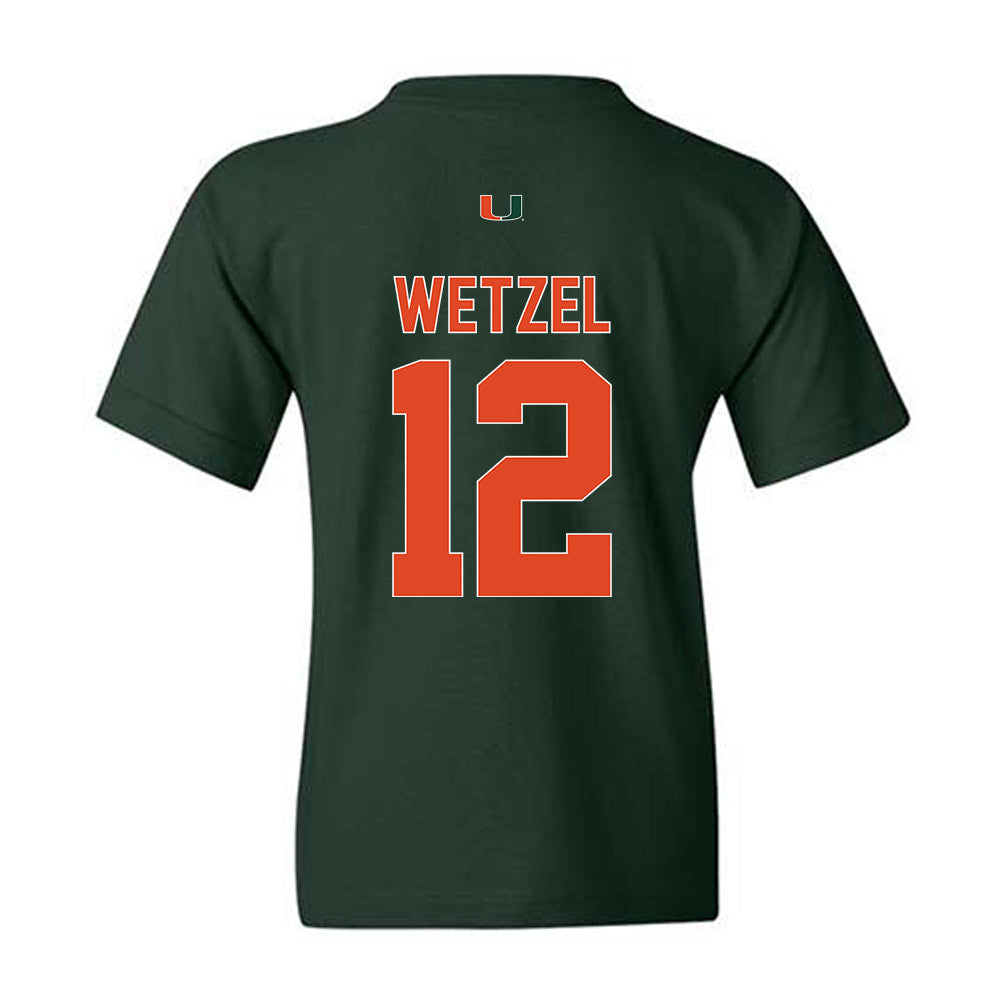 Miami - NCAA Women's Basketball : Natalie Wetzel - Classic Shersey Youth T-Shirt-1
