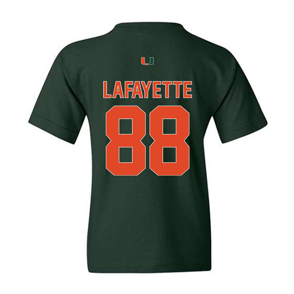Miami - NCAA Football : DeAnthony Lafayette - Classic Shersey Youth T-Shirt-1