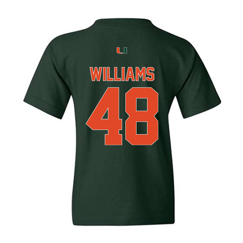 Miami - NCAA Football : Andres Williams - Classic Shersey Youth T-Shirt-1