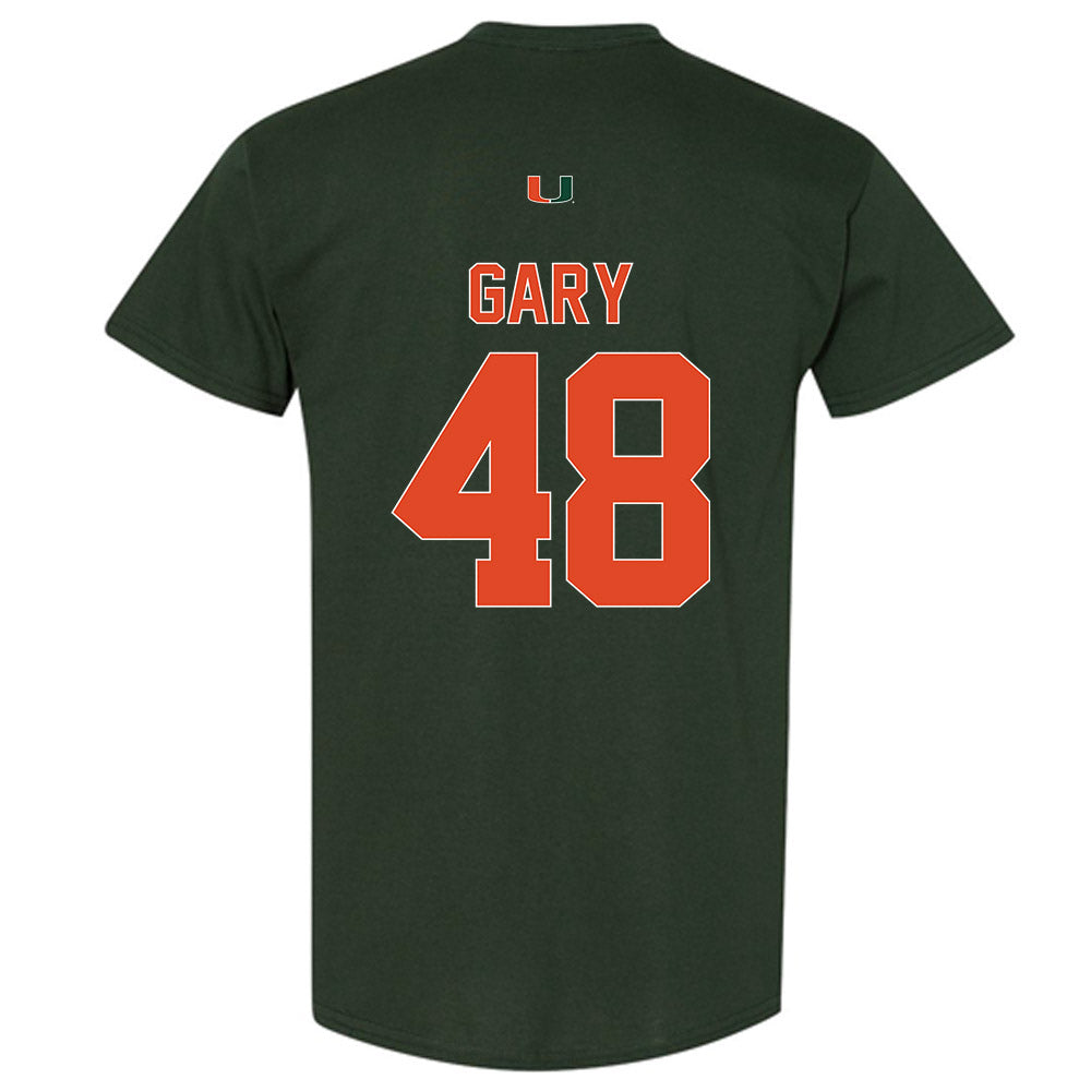 Miami - NCAA Baseball : Bennett Gary - Classic Shersey T-Shirt-1