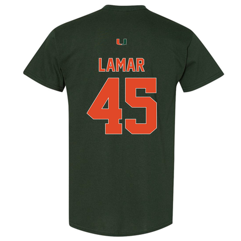 Miami - NCAA Football : Braylon Lamar - Classic Shersey T-Shirt-1