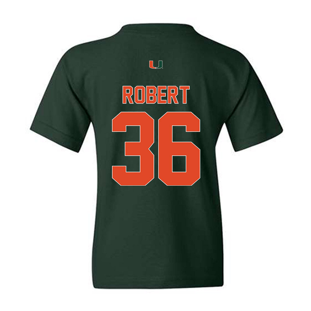 Miami - NCAA Baseball : Nick Robert - Classic Shersey Youth T-Shirt-1