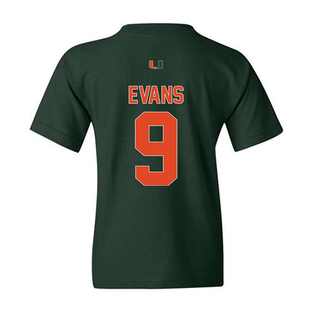 Miami - NCAA Baseball : Rob Evans - Classic Shersey Youth T-Shirt-1