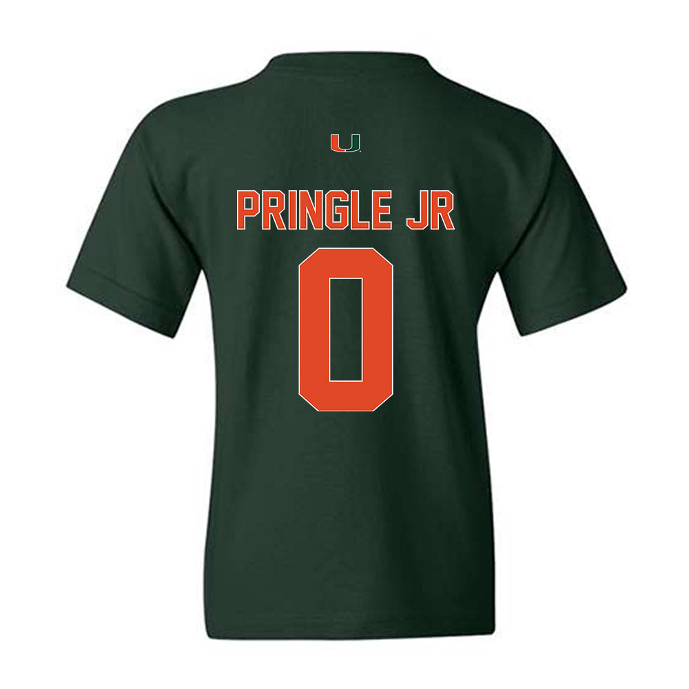 Miami - NCAA Football : Girard Pringle Jr - Classic Shersey Youth T-Shirt-1