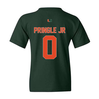 Miami - NCAA Football : Girard Pringle Jr - Classic Shersey Youth T-Shirt-1