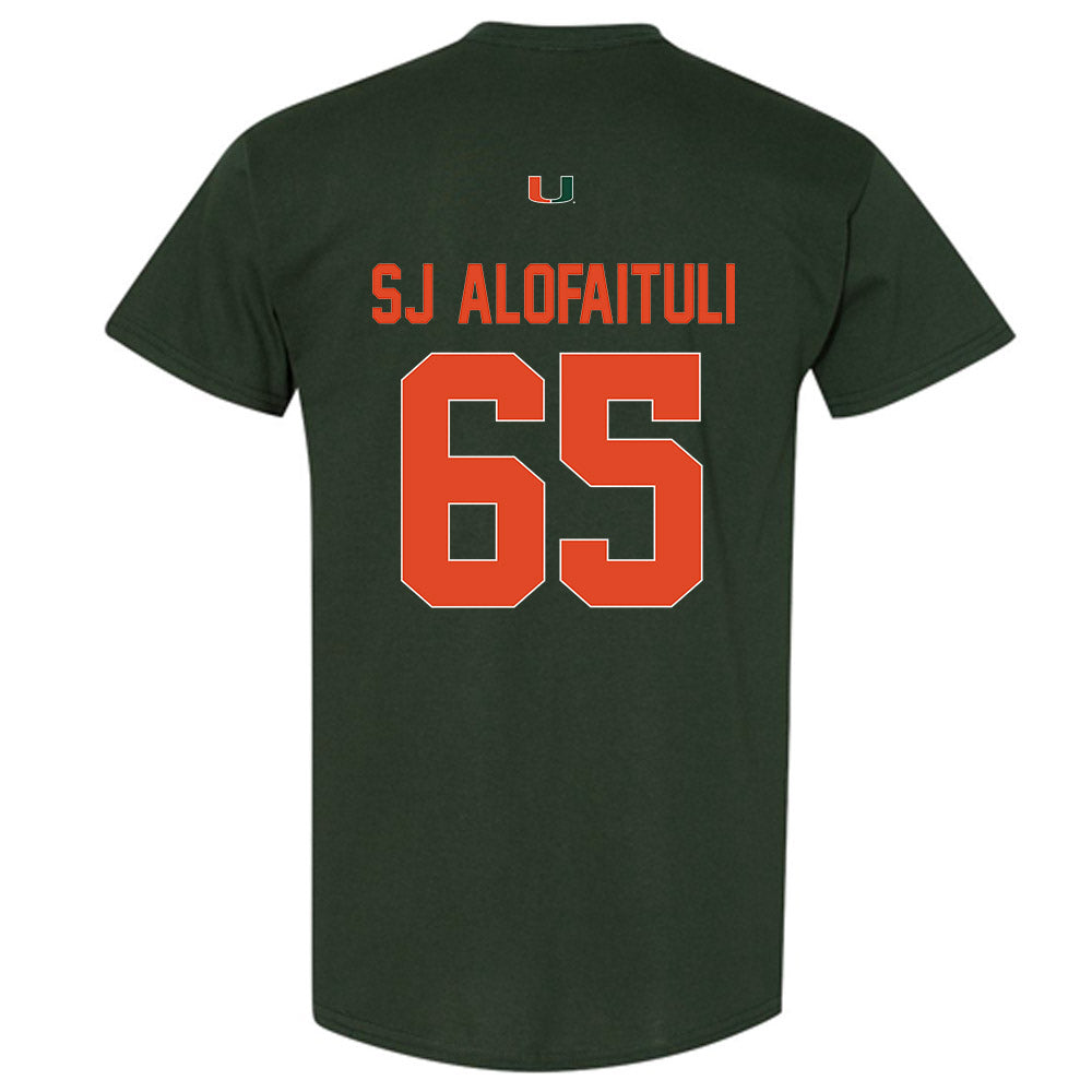Miami - NCAA Football : Seuseu "SJ" Alofaituli - Classic Shersey T-Shirt-1