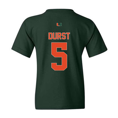Miami - NCAA Women's Volleyball : Olivia Durst - Classic Shersey Youth T-Shirt-1