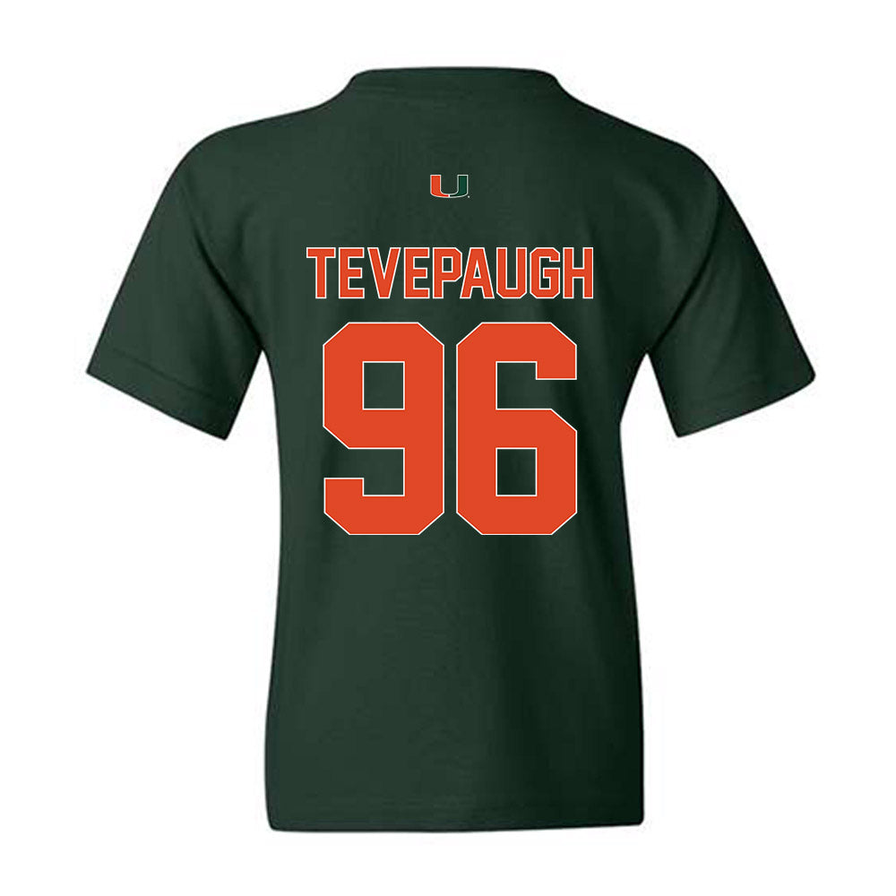 Miami - NCAA Football : Tucker Tevepaugh - Classic Shersey Youth T-Shirt-1