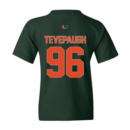 Miami - NCAA Football : Tucker Tevepaugh - Classic Shersey Youth T-Shirt-1