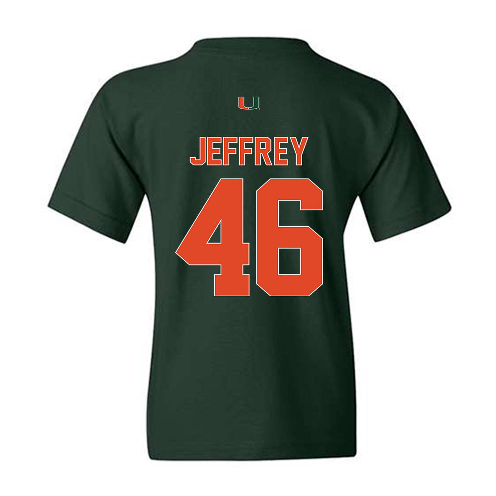 Miami - NCAA Baseball : Donavan Jeffrey - Classic Shersey Youth T-Shirt-1