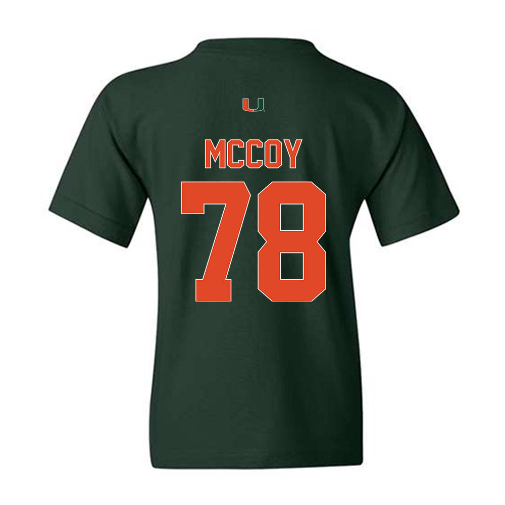 Miami - NCAA Football : Matthew McCoy - Classic Shersey Youth T-Shirt-1