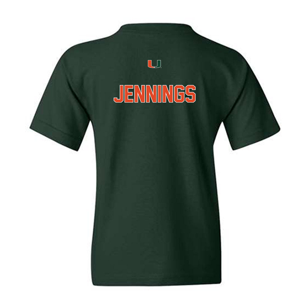 Miami - NCAA Women's Track & Field : Brittney Jennings - Classic Shersey Youth T-Shirt-1