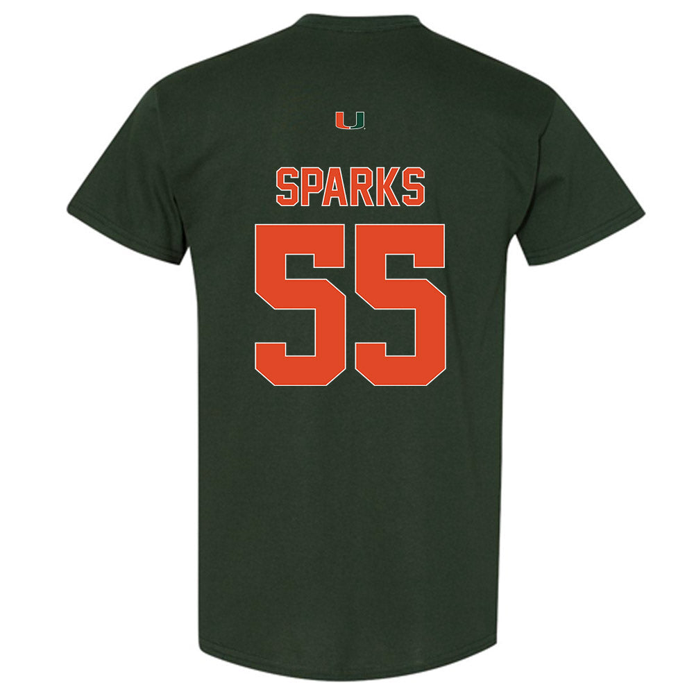 Miami - NCAA Football : JJ Sparks - Classic Shersey T-Shirt-1