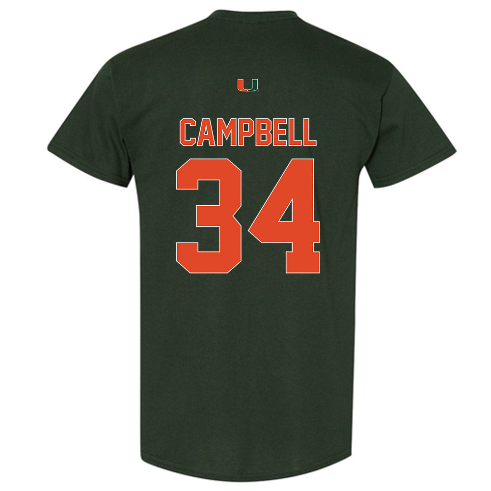 Miami - NCAA Football : Jordan Campbell - Classic Shersey T-Shirt-1